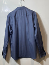 Load image into Gallery viewer, Calvin Klein Mens Blue Long Sleeve Regular Fit Non-Iron Button-Up Shirt Size M
