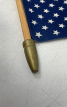 Load image into Gallery viewer, Multicolor Stars Striped Wood Stick Handheld United States American Flag
