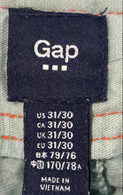 Load image into Gallery viewer, Gap Mens Blue Stretch Pockets Straight Leg Trouser Pants Size 31/30
