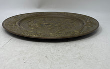 Load image into Gallery viewer, Decorative Brass Features a Tavern Scene In Relief Round Shape Plate
