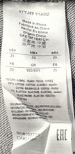 Load image into Gallery viewer, Armani Exchange Womens Black Faded Distressed Lift-Up Super Skinny Leg Jeans 25
