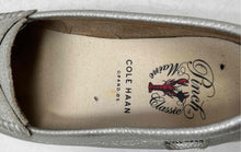 Load image into Gallery viewer, Cole Haan Womens Pinch Weekender Silver Leather Slip-On Loafer Shoes Size 7 B
