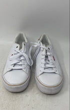 Load image into Gallery viewer, Levi's Mens Carter White Leather Lace-Up Low Top Sneaker Shoes Size 8.5
