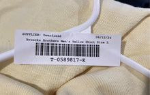 Load image into Gallery viewer, Brooks Brothers Mens Yellow Collared Short Sleeve Polo Shirt Size Large
