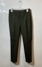 Load image into Gallery viewer, Express Womens Green Columnist Flat Front Slash Pockets Dress Pants Size 00R
