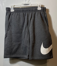 Load image into Gallery viewer, Nike Mens Gray Sportswear Club Graphic Logo Fleece Training Sweat Shorts Size S
