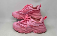 Load image into Gallery viewer, Steve Madden Womens Possession Pink Round Toe Lace-Up Sneaker Shoes Size 9M
