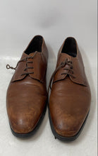 Load image into Gallery viewer, Adam Derrick Mens Brown Leather Lace-Up Plain Toe Derby Dress Shoes Size 10
