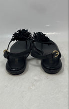 Load image into Gallery viewer, Michael Kors Womens Lolita Black Leather Pom-Pom Thong Sandals Size 7M

