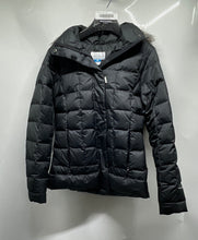 Load image into Gallery viewer, Columbia Womens Gray Faux Fur Trim Hooded Quilted Down Puffer Jacket Size S
