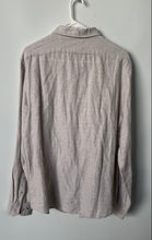 Load image into Gallery viewer, Banana Republic Mens Gray Plaid Print Long Sleeve Slim Fit Button-Up Shirt Sz M

