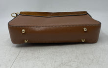 Load image into Gallery viewer, Divina Firenze Womens Brown Leather Magnetic Flap Rectangle Shoulder Bag
