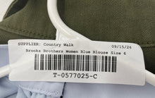 Load image into Gallery viewer, Brooks Brothers Womens Blue Sleeveless Round Neck Keyhole Blouse Top Size 6
