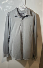 Load image into Gallery viewer, Michael Kors Mens Gray Regular Fit Collared Long Sleeve Button-Up Shirt Size XL
