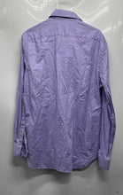 Load image into Gallery viewer, Michael Kors Mens Purple Long Sleeve Slim Fit Dress Shirt Size L 16-16.5 34/35
