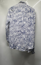 Load image into Gallery viewer, H&amp;M Womens Blue White Floral Long Sleeve Regular Fit Button-Up Shirt Size 6

