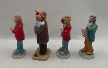 Load image into Gallery viewer, Lot Of 4 Pcs Flambro Emmett Kelly Jr Going My Way Popcorn Time Clown Figurines
