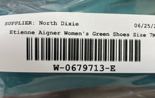 Load image into Gallery viewer, Etienne Aigner Womens Gardener Green Square Toe Slip-On Ballet Flats Size 7 M
