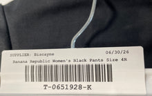 Load image into Gallery viewer, Banana Republic Womens Black Martin Fit Pockets Straight Leg Dress Pants Size 4R
