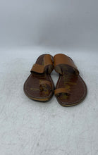 Load image into Gallery viewer, Sam Edelman Womens Gorgene Brown Leather Toe Ring Slip-On Slide Sandals Size 7M
