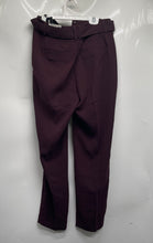 Load image into Gallery viewer, Express Womens Burgundy Pleated Front Slash Pocket Dress Pants Size 4R
