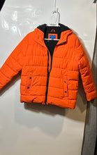 Load image into Gallery viewer, Perry Ellis Boys Orange Long Sleeve Fleece-Lined Hooded Puffer Jacket Size 14/16
