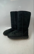 Load image into Gallery viewer, UGG Womens Classic Tall Black Suede Mid-Calf Pull-On Shearling Boots Size 7
