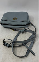 Load image into Gallery viewer, Fossil Womens Blue Leather Inner Pockets Adjustable Strap Crossbody Bag
