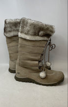 Load image into Gallery viewer, Skechers Womens Grand Jams Gray Mid-Calf Lace-Up Winter Boots Size 11

