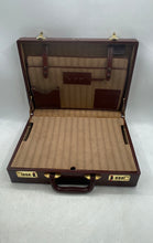 Load image into Gallery viewer, E. R. Mens Brown Top Handle Double Number Lock Lined Travel Briefcase

