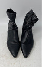 Load image into Gallery viewer, Naturalizer Womens Tribute Black Pointed Toe Side Zip Slouchy Ankle Booties 8W
