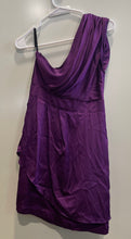 Load image into Gallery viewer, BCBGeneration Womens Purple One Shoulder Ruffle Cocktail Dress Size 6
