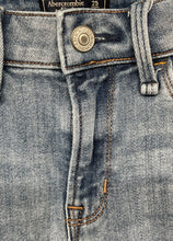 Load image into Gallery viewer, Abercrombie &amp; Fitch Womens Blue Harper Low Rise Skinny Leg Ankle Jeans Size 25/0
