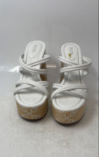 Load image into Gallery viewer, Michael Kors Womens Corrine White Beige Slip-On Block Platform Sandals Size 8M
