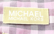 Load image into Gallery viewer, Michael Kors Mens Multicolor Plaid Cotton Non-Iron Dress Shirt Size 16 1/2
