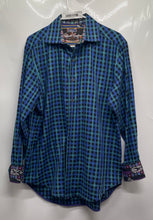 Load image into Gallery viewer, Robert Graham Mens Multicolor Plaid Print Collared Button-Up Shirt Size M

