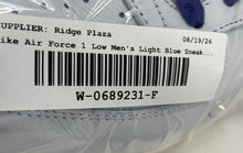 Load image into Gallery viewer, Nike Mens Air Force 1 Jewel Light Blue Low Top Lace-Up Sneaker Shoes Size 13
