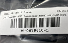 Load image into Gallery viewer, JVC Model GR-SXM520U 400x Digital Zoom Super Compact VHS Camcorder Not Tested
