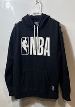 Load image into Gallery viewer, NBA Mens Black Long Sleeve Kangaroo Pocket Regular Fit Pullover Hoodie Size M
