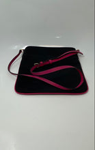 Load image into Gallery viewer, Michael Kors Womens Kelsey Black Pink Adjustable Strap Crossbody Bag
