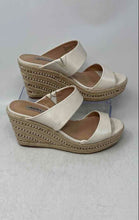 Load image into Gallery viewer, Charles David Womens Jae White Slip-On Wedge Heel Espadrille Sandals Size 7.5M
