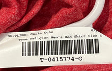 Load image into Gallery viewer, True Religion Mens Red Short Sleeve Crew Neck Pullover T-Shirt Size Small

