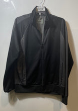 Load image into Gallery viewer, Express Mens Black Gray Long Sleeve Pockets Full-Zip Track Jacket Size Large
