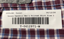 Load image into Gallery viewer, Banana Republic Mens Multicolor Plaid Soft Wash Slim Fit Button-Up Shirt Size L
