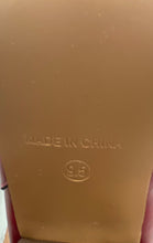 Load image into Gallery viewer, Unbranded Womens Burgundy Studded Pointed Toe Knee High Western Boots Size 9.5
