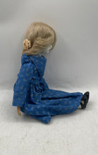Load image into Gallery viewer, Blonde Hair Blue Dress Outfit Open Eyes Fashion Porcelain Doll
