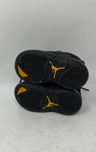 Load image into Gallery viewer, Nike Kids Air Jordan 12 Retro Black Yellow Lace-Up Sneaker Shoes Size 4C
