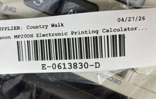Load image into Gallery viewer, Canon MP20DH 12 Digit 2 Color Electronic Printing Calculator Not Tested
