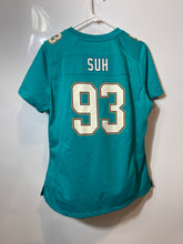 Load image into Gallery viewer, Nike Kids Aqua Miami Dolphins Ndamukong Suh #93 Football-NFL Jersey Size L
