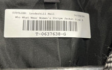 Load image into Gallery viewer, Who What Wear Womens Gray Chevron Long Sleeve Collared Jacket Size S
